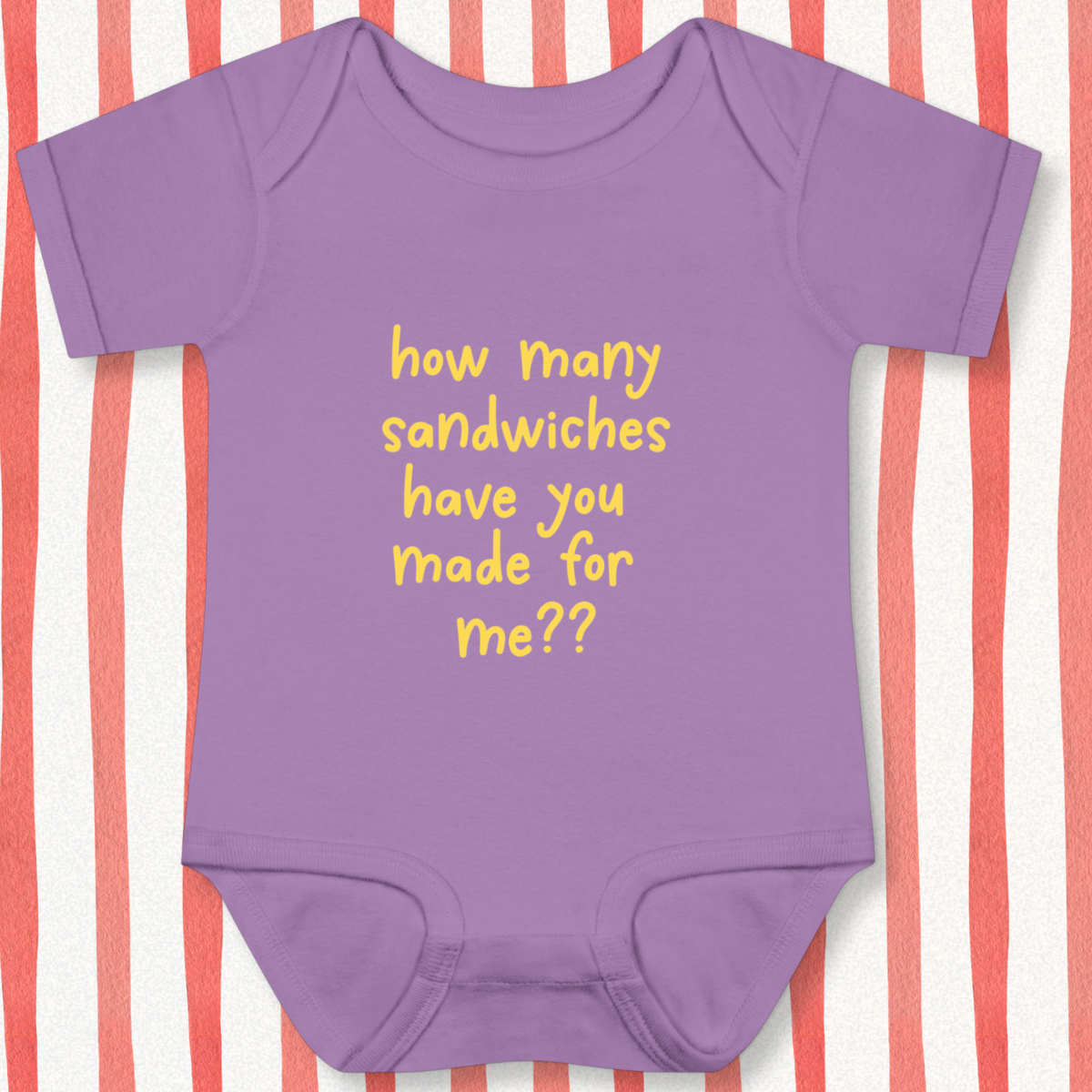 How Many Sandwiches Baby - Lilac