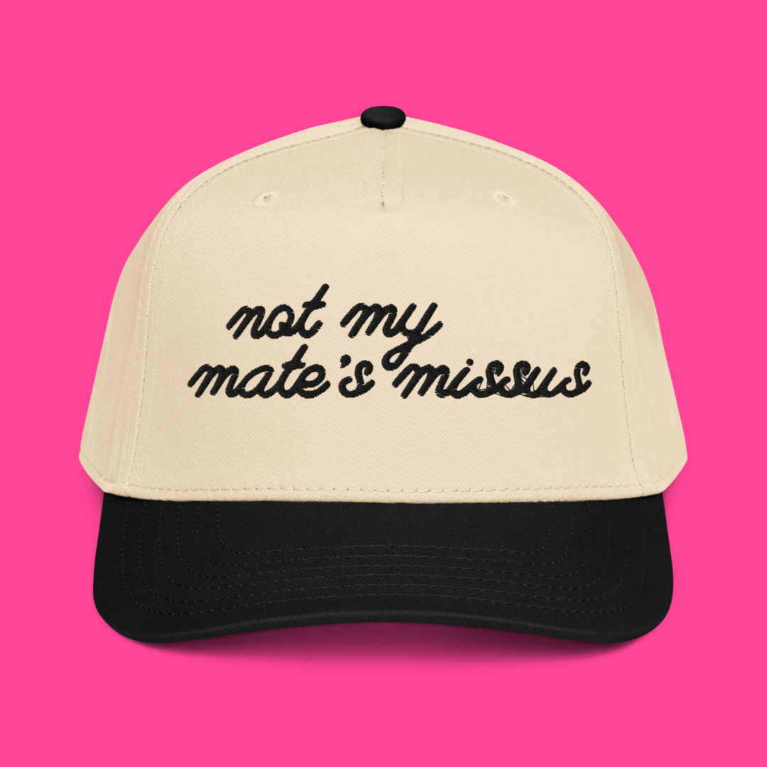 Not My Mate’s Missus Trucker - Tan/Black