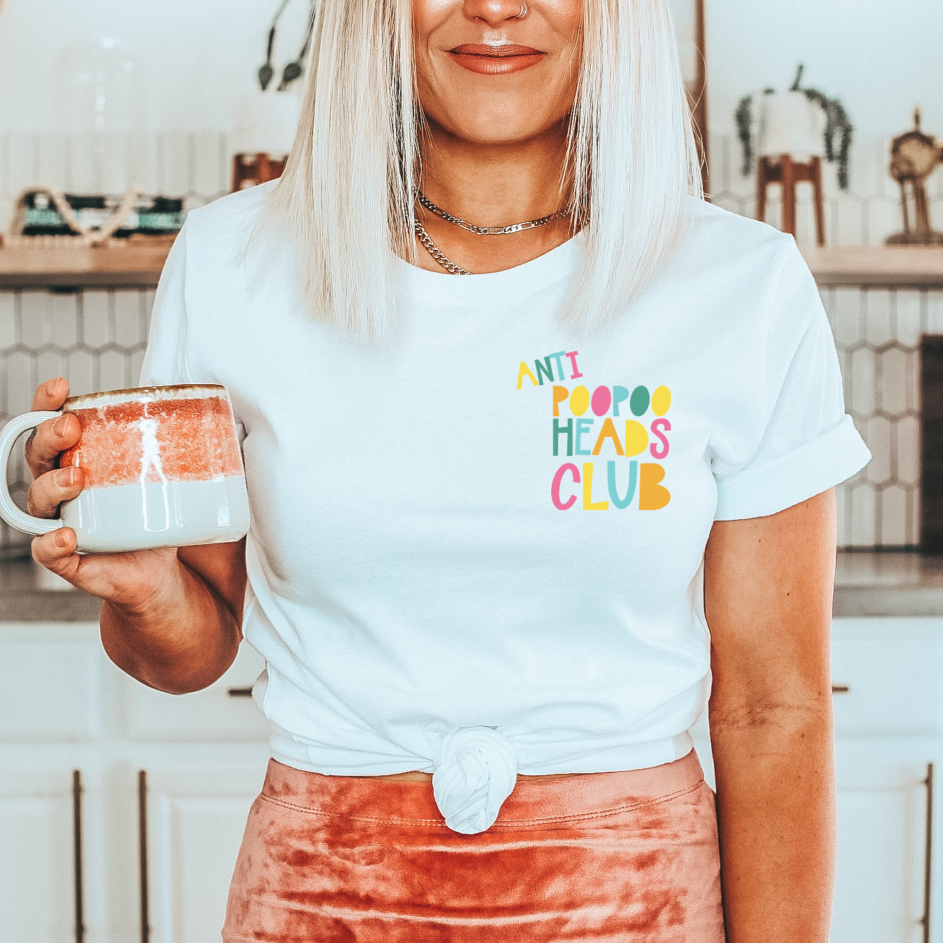 Anti Poo Poo Heads Tee - White