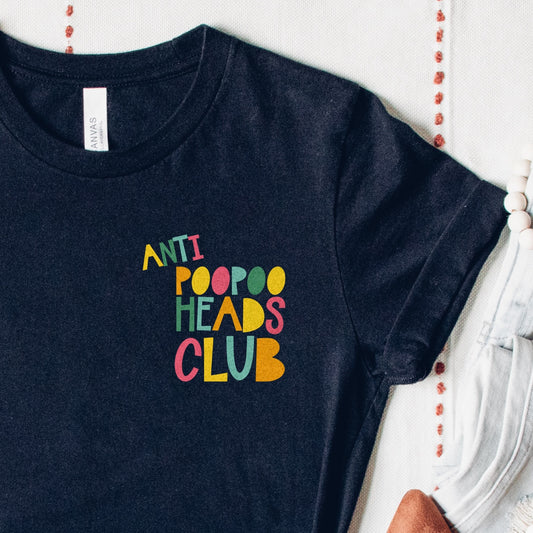 Anti Poo Poo Heads Tee - Black