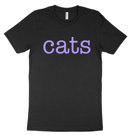 Cats Tee - Black