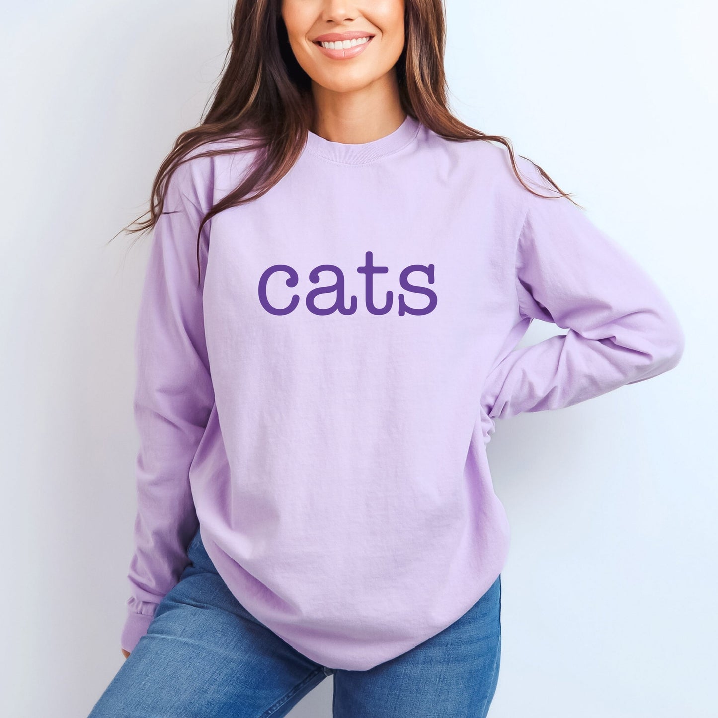 Cats CC Long Sleeve - Orchid