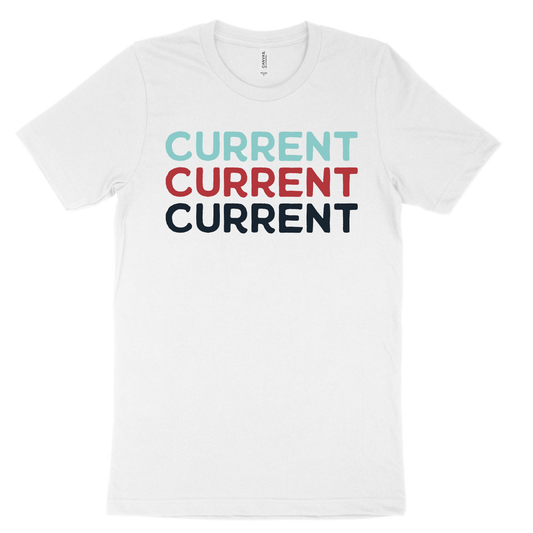Current Tee - White
