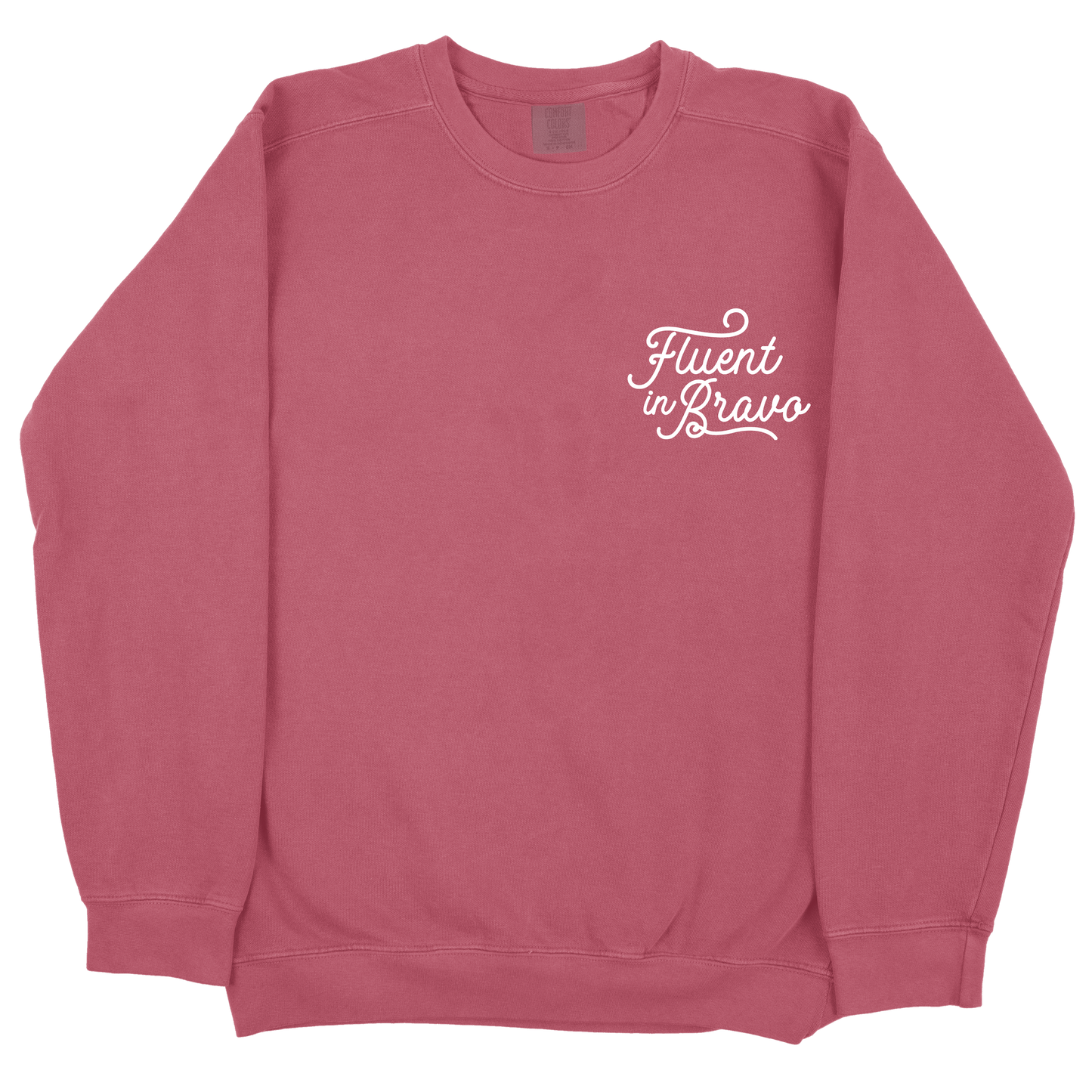 Fluent In Bravo CC Sweatshirt - Crimson