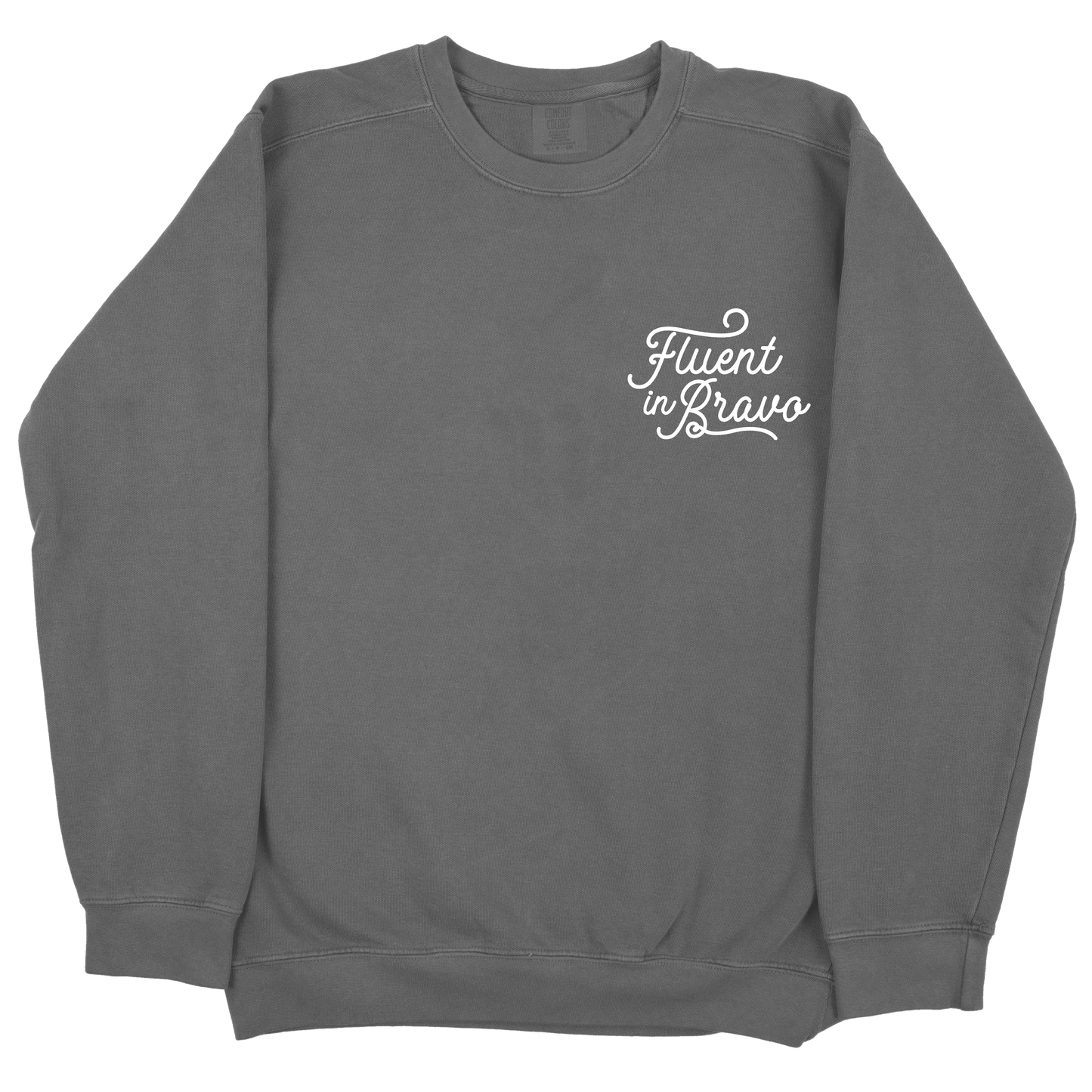Fluent In Bravo CC Sweatshirt - Pepper