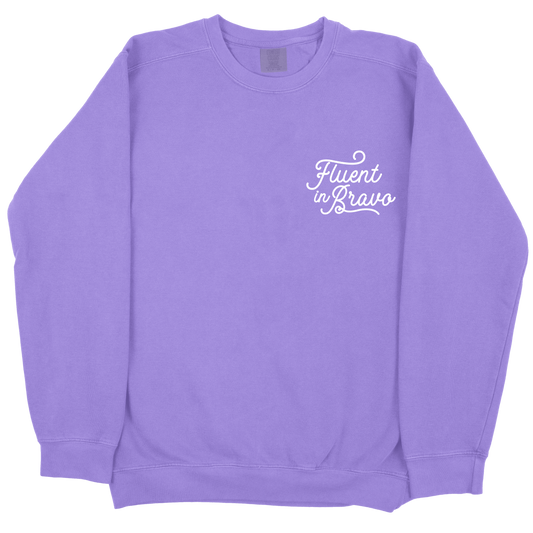 Fluent In Bravo CC Sweatshirt - Violet