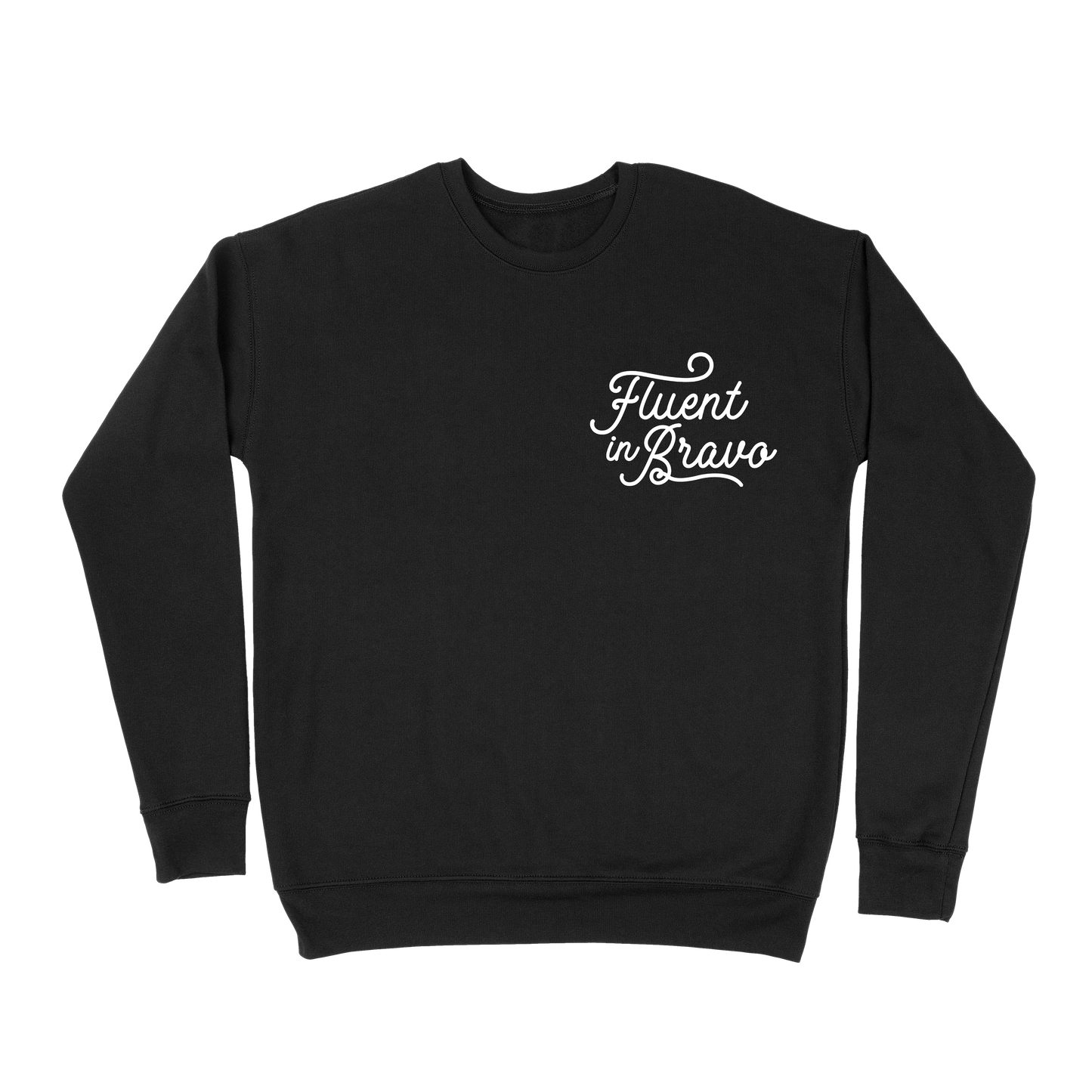 Fluent In Bravo Sweatshirt - Black