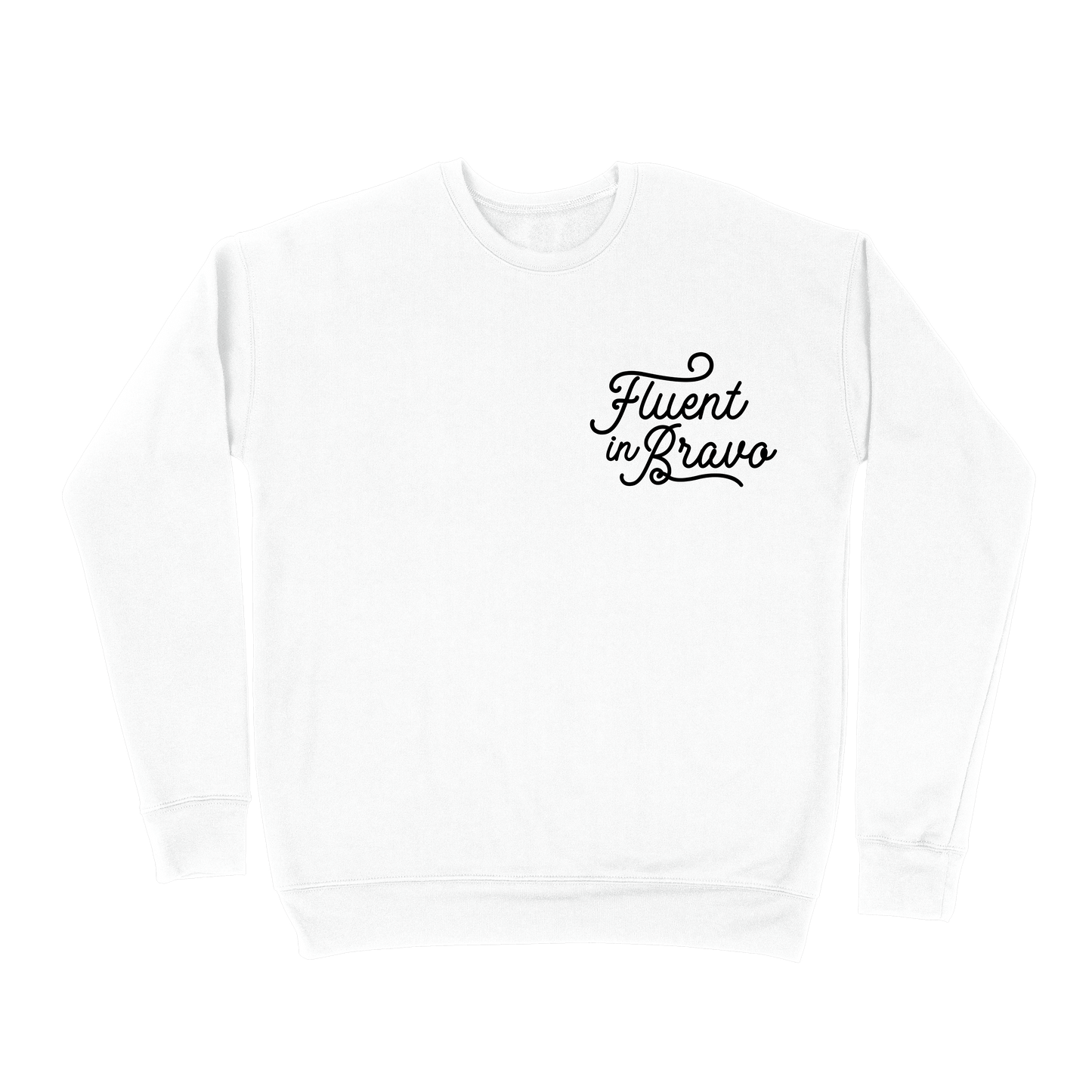 Fluent In Bravo Sweatshirt - White