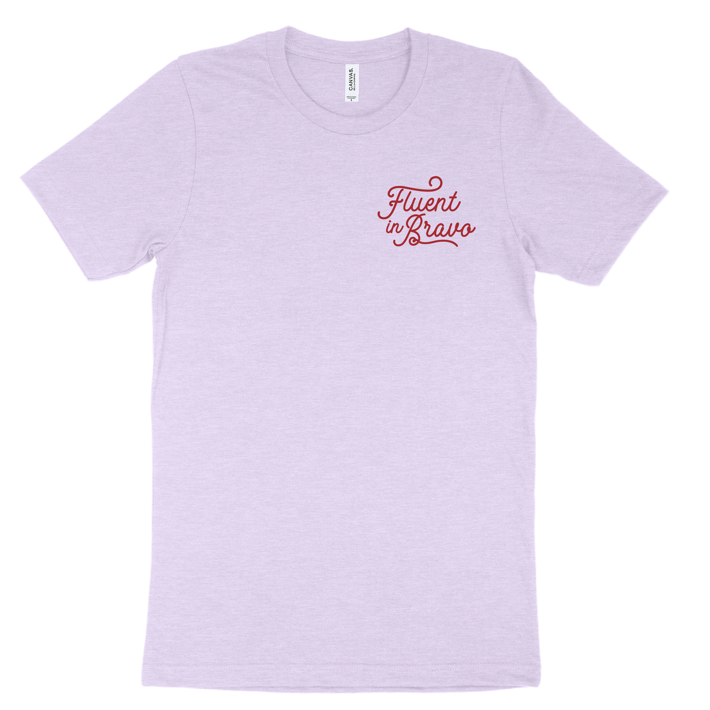 Fluent in Bravo Tee - Lilac