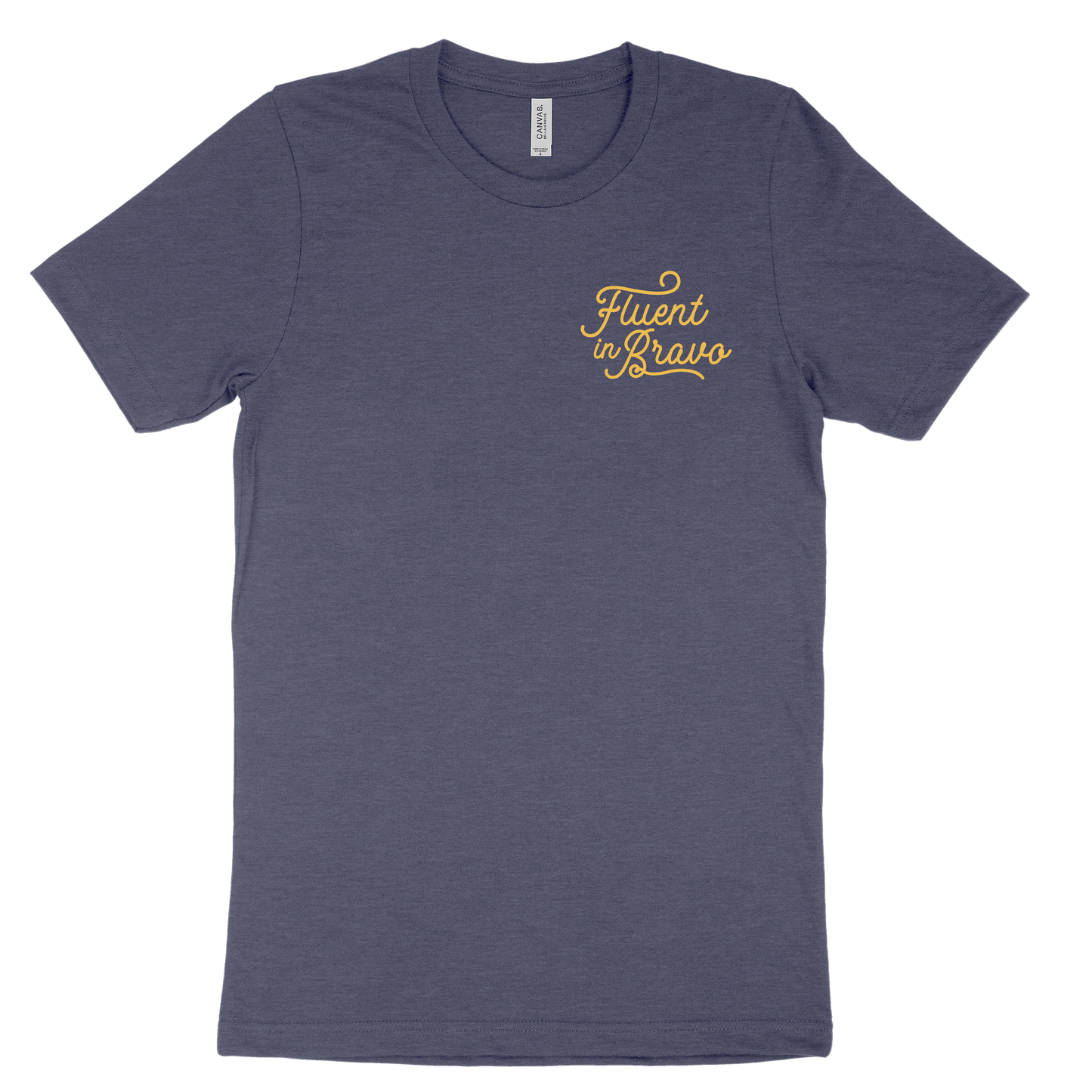 Fluent in Bravo Tee - Navy