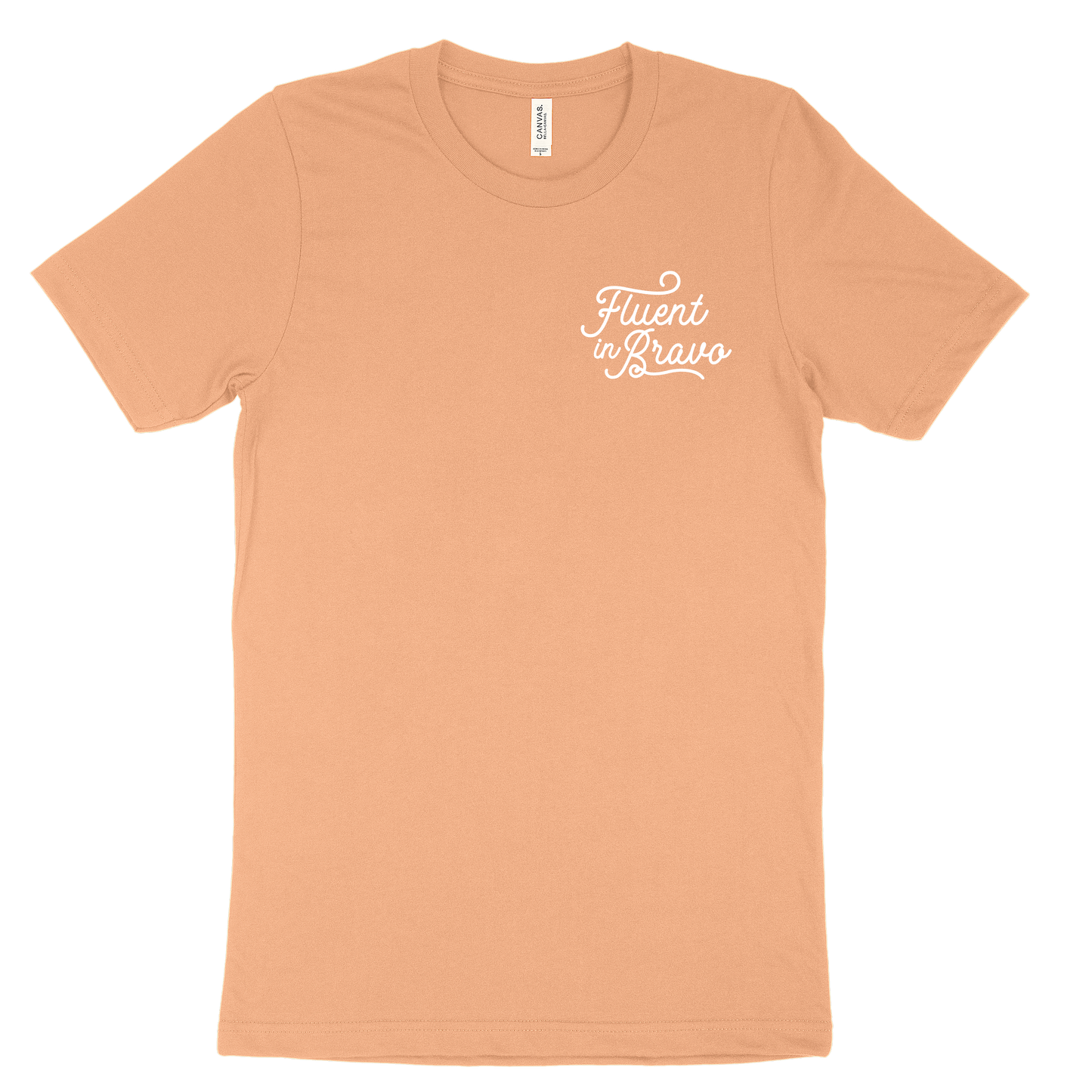 Fluent in Bravo Tee - Sunset