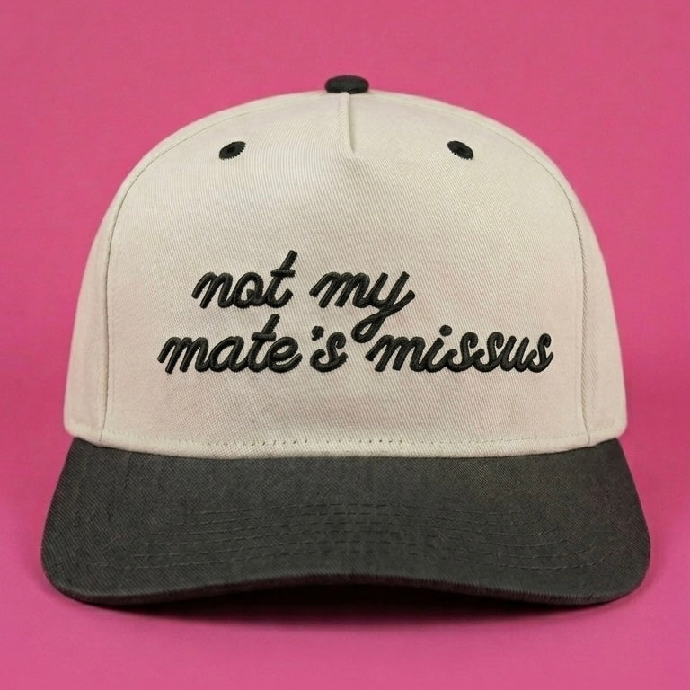 Not My Mate’s Missus Trucker - Tan/Black