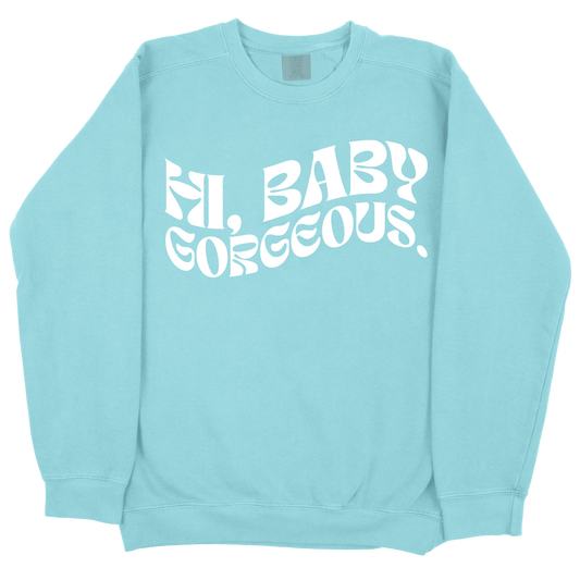 Hi Baby Gorgeous CC Sweatshirt - Chalky Mint