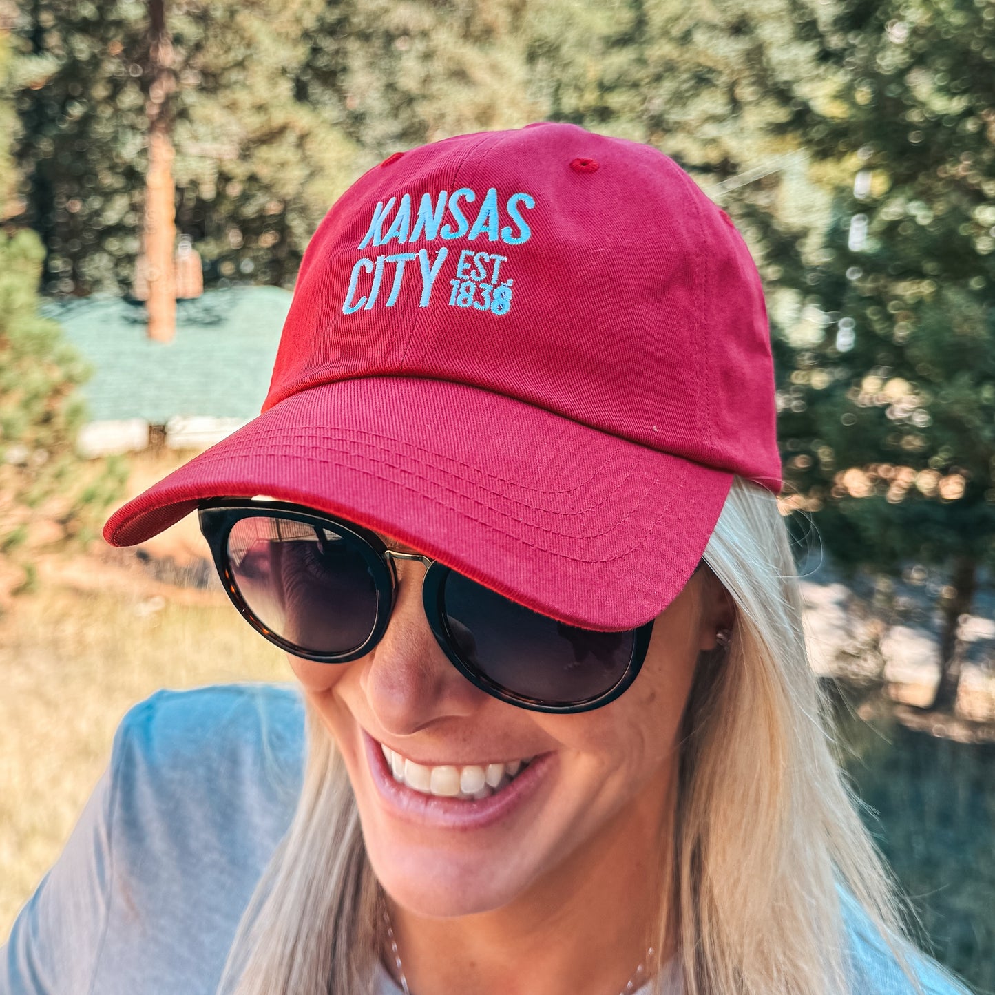 Kansas City EST Dad Hat - Cardinal