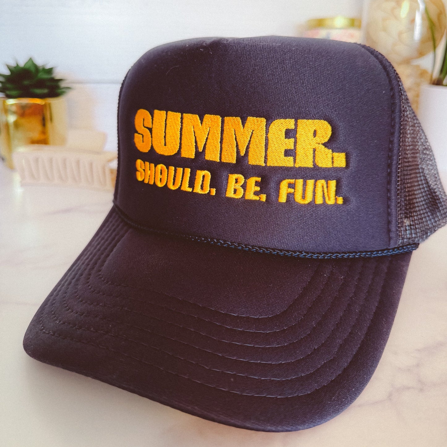 Summer. Should. Be. Fun. Trucker - Navy