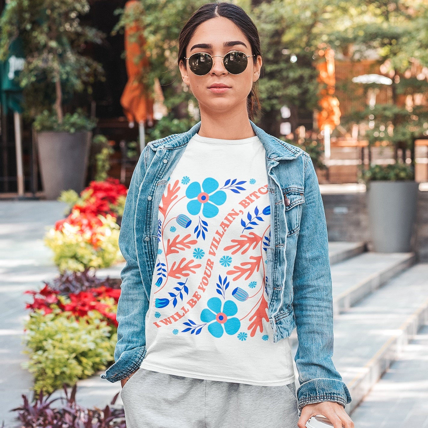 I Will Be Your Villain, Bitch CC Tee - Floral