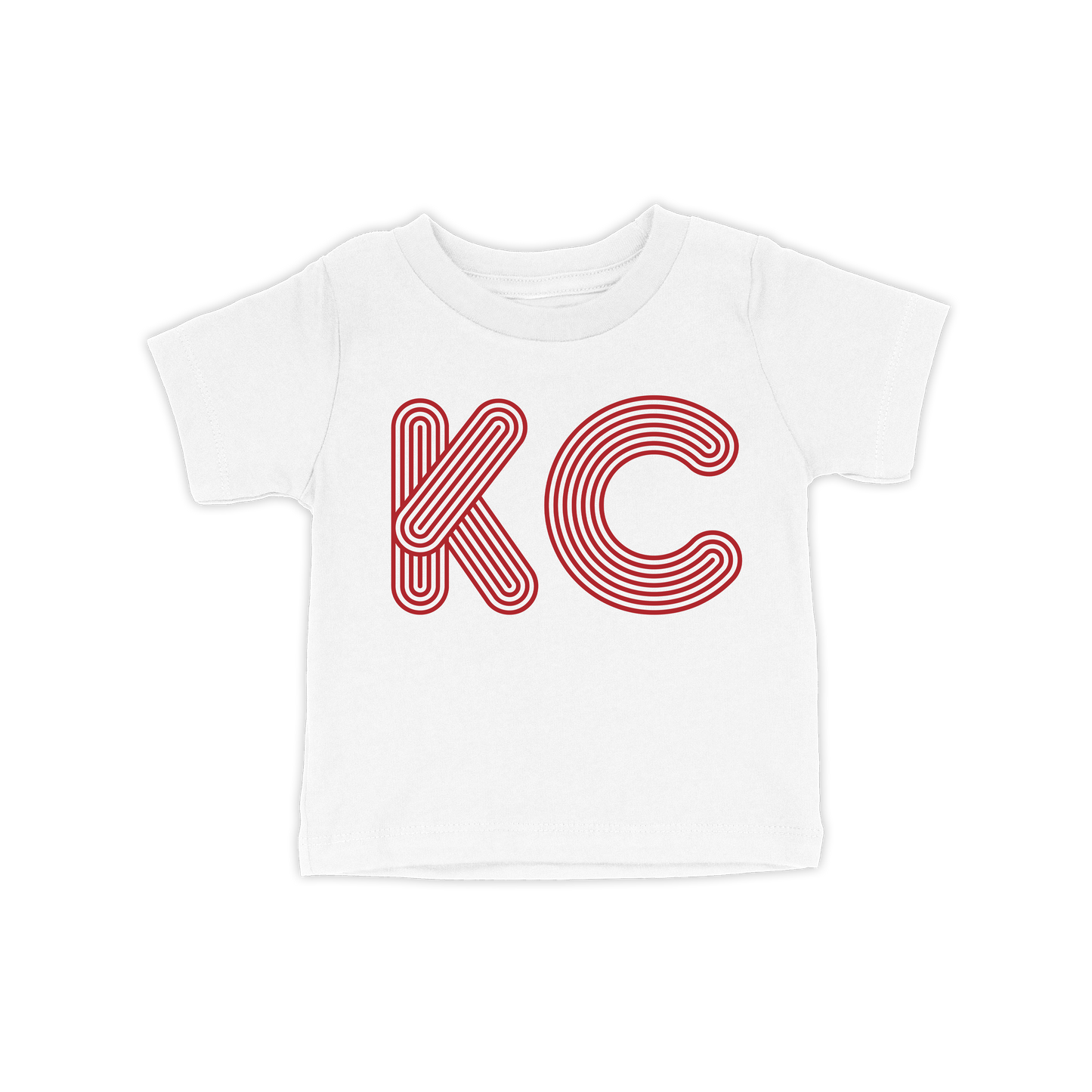 KC Outline Toddler Tee | White Red