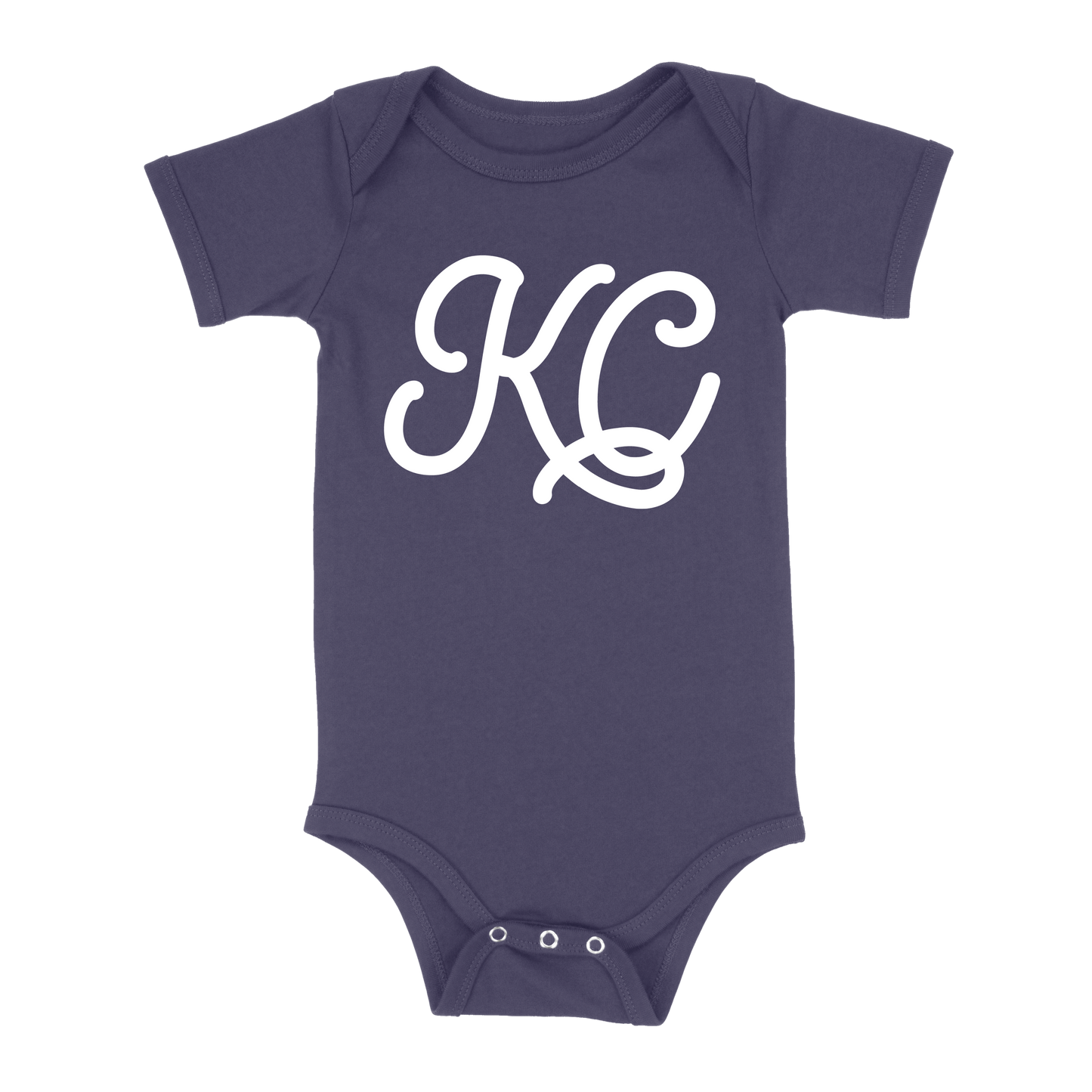 KC Script Baby One Piece | Navy