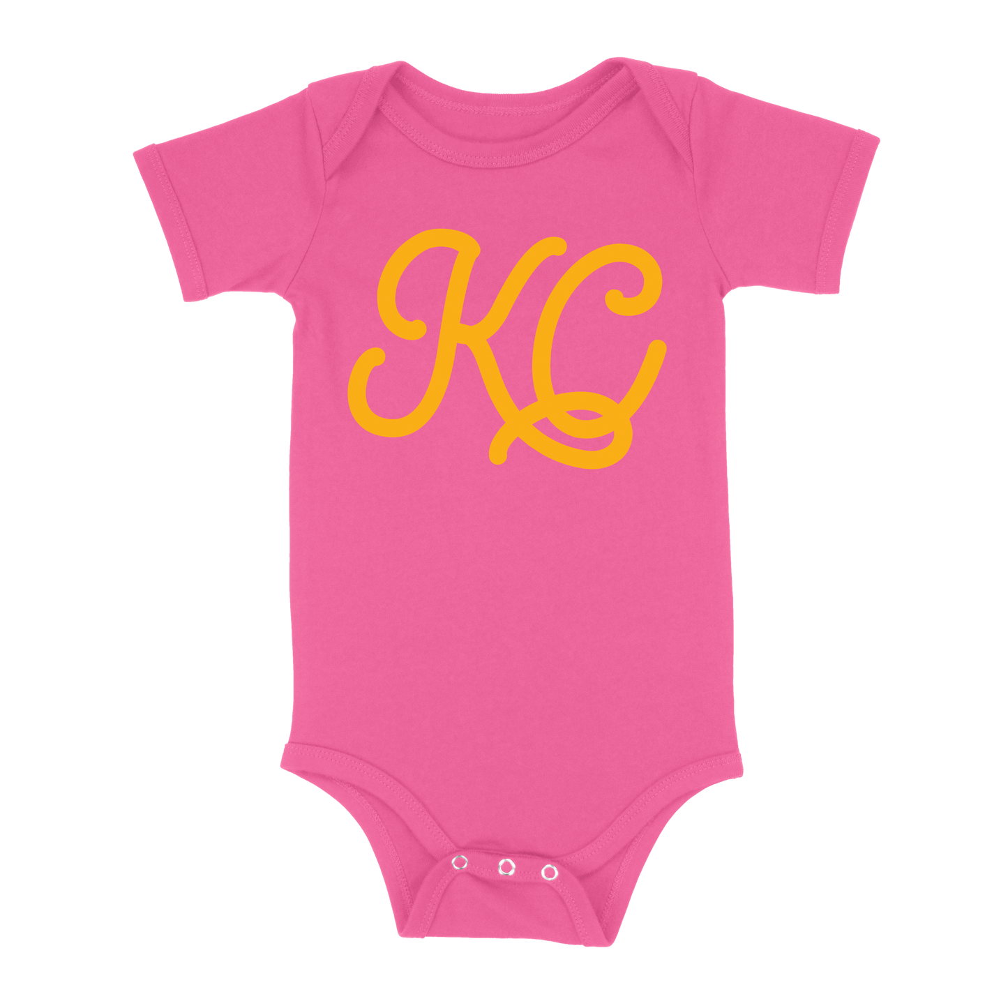 KC Script Baby One Piece | Hot Pink