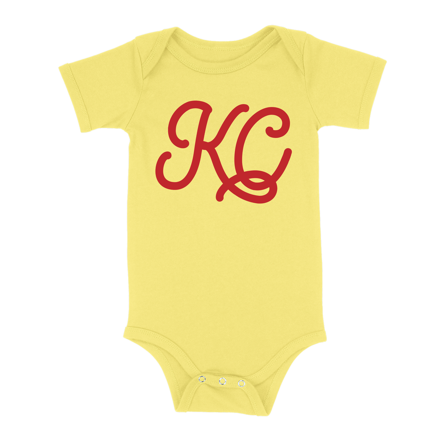 KC Script Baby One Piece | Yellow