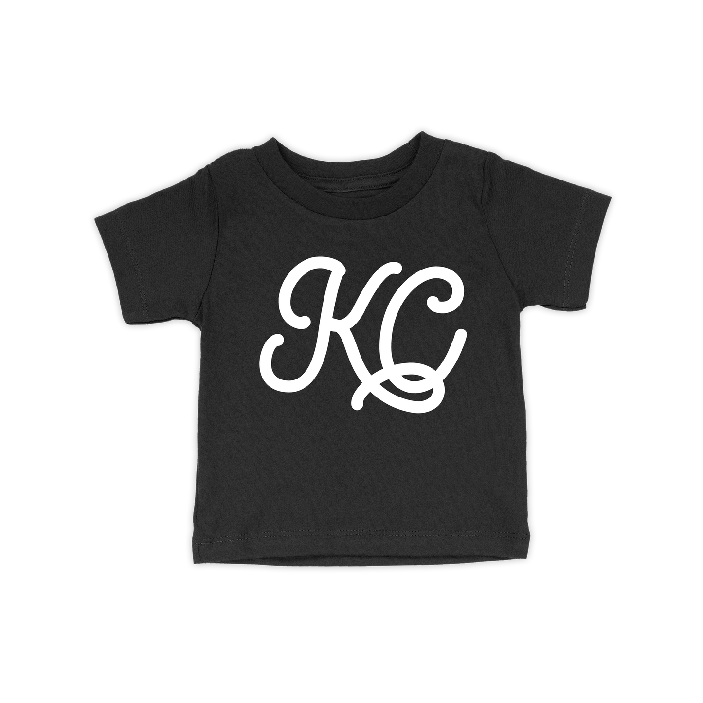 KC Script Toddler Tee | Black