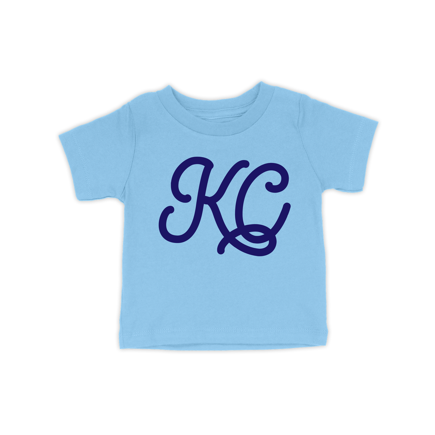KC Script Toddler Tee | Light Blue