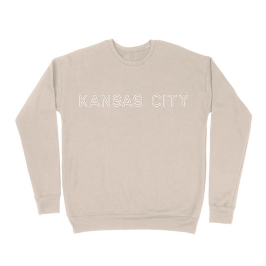 Kansas City Outline Sweatshirt - Sand