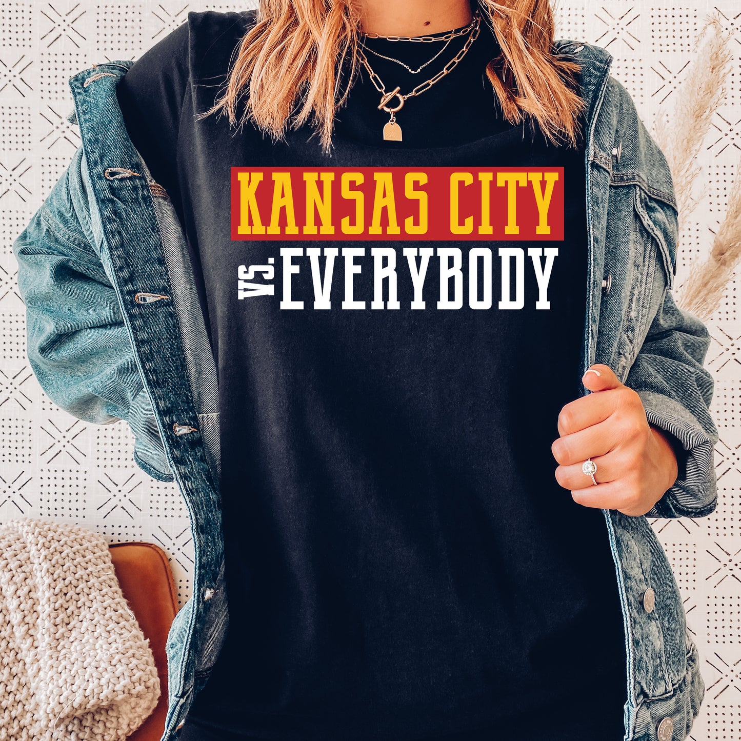 Kansas City vs. Everybody Tee - Black