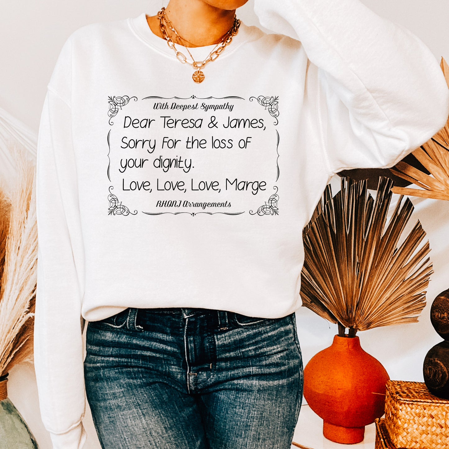 Love Love Love Marge Sweatshirt - White