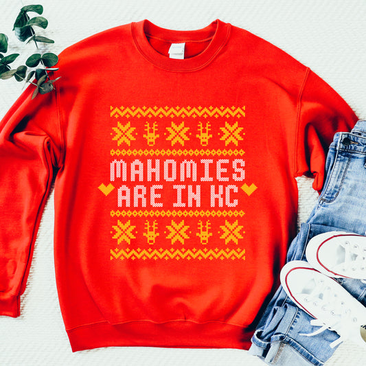Mahomies Are In KC Tacky Sweatshirt - Red