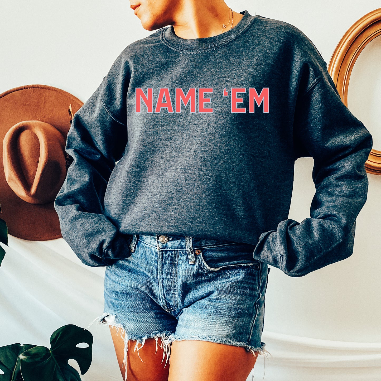 Name 'Em Sweatshirt - Dark Grey