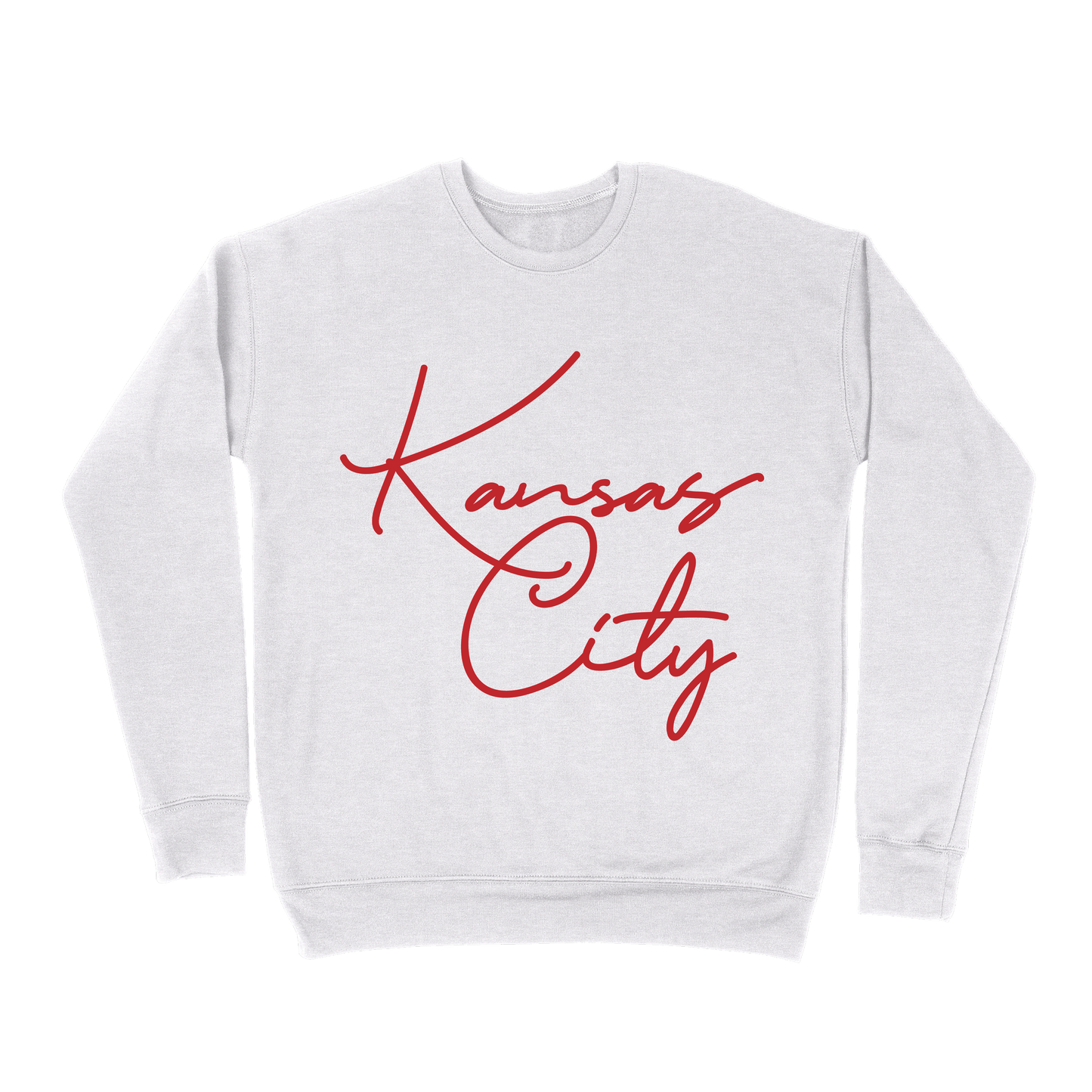 Kansas City Oversized Script Sweatshirt - Ash