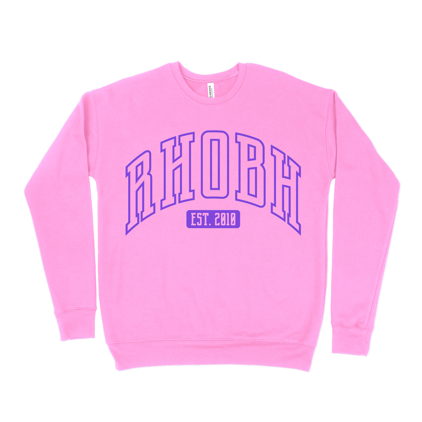 RHOBH EST 2010 Sweatshirt - Safety Pink