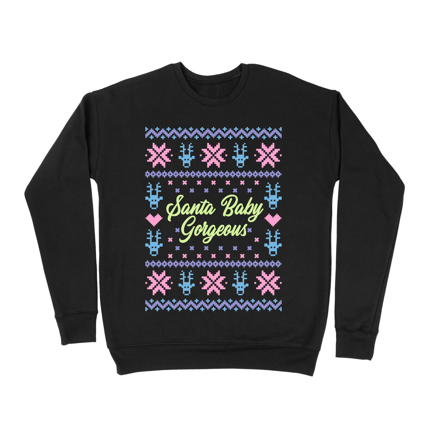 Santa Baby Gorgeous Sweatshirt - Black