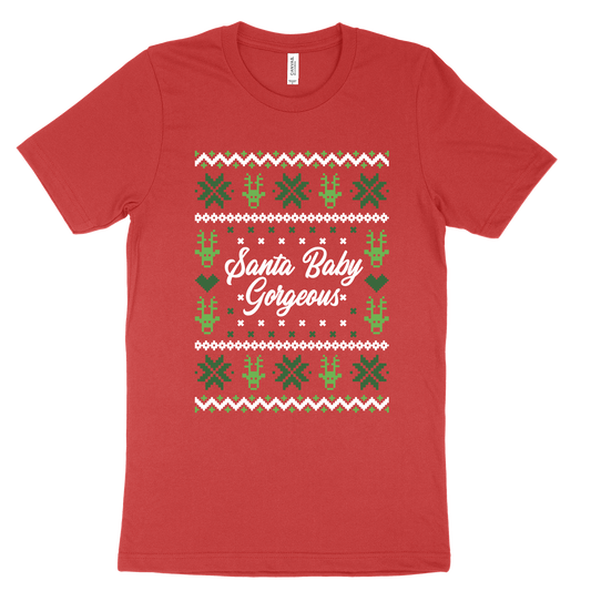 Santa Baby Gorgeous Tee - Red