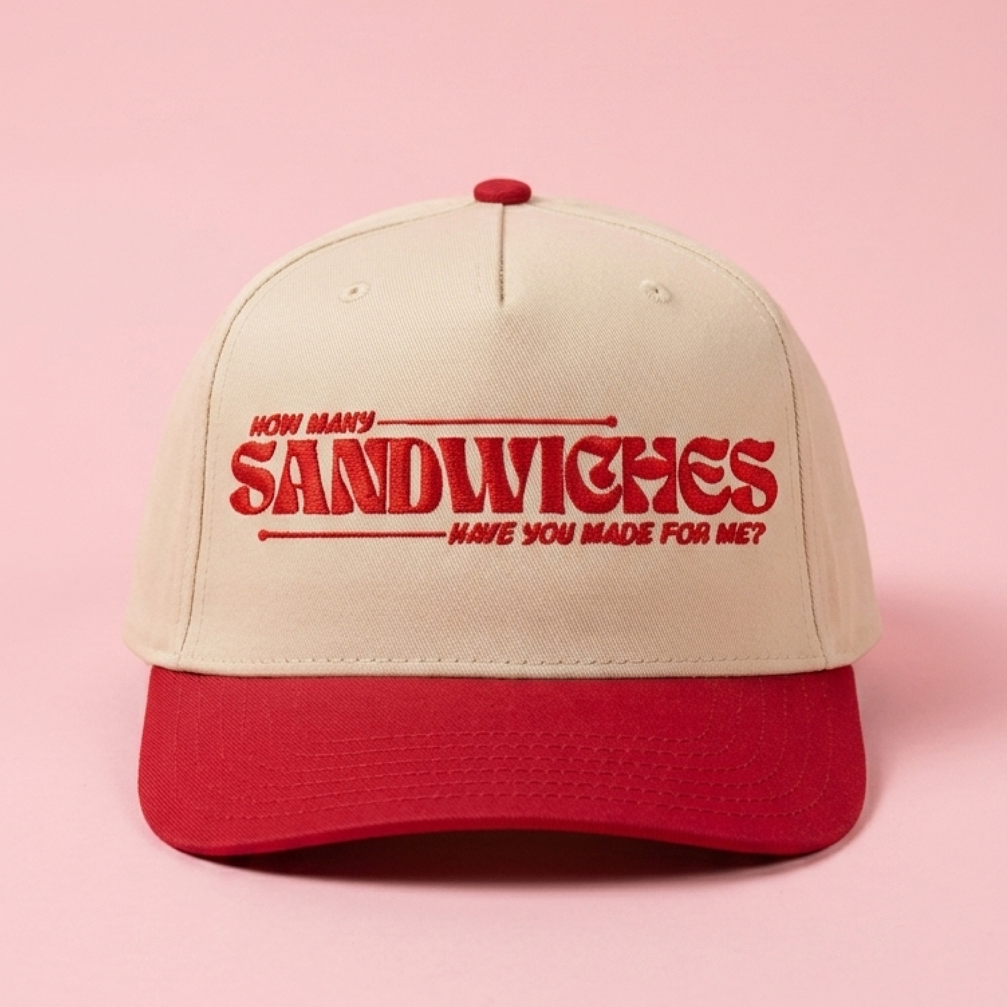 How Many Sandwiches Trucker - Tan/Red