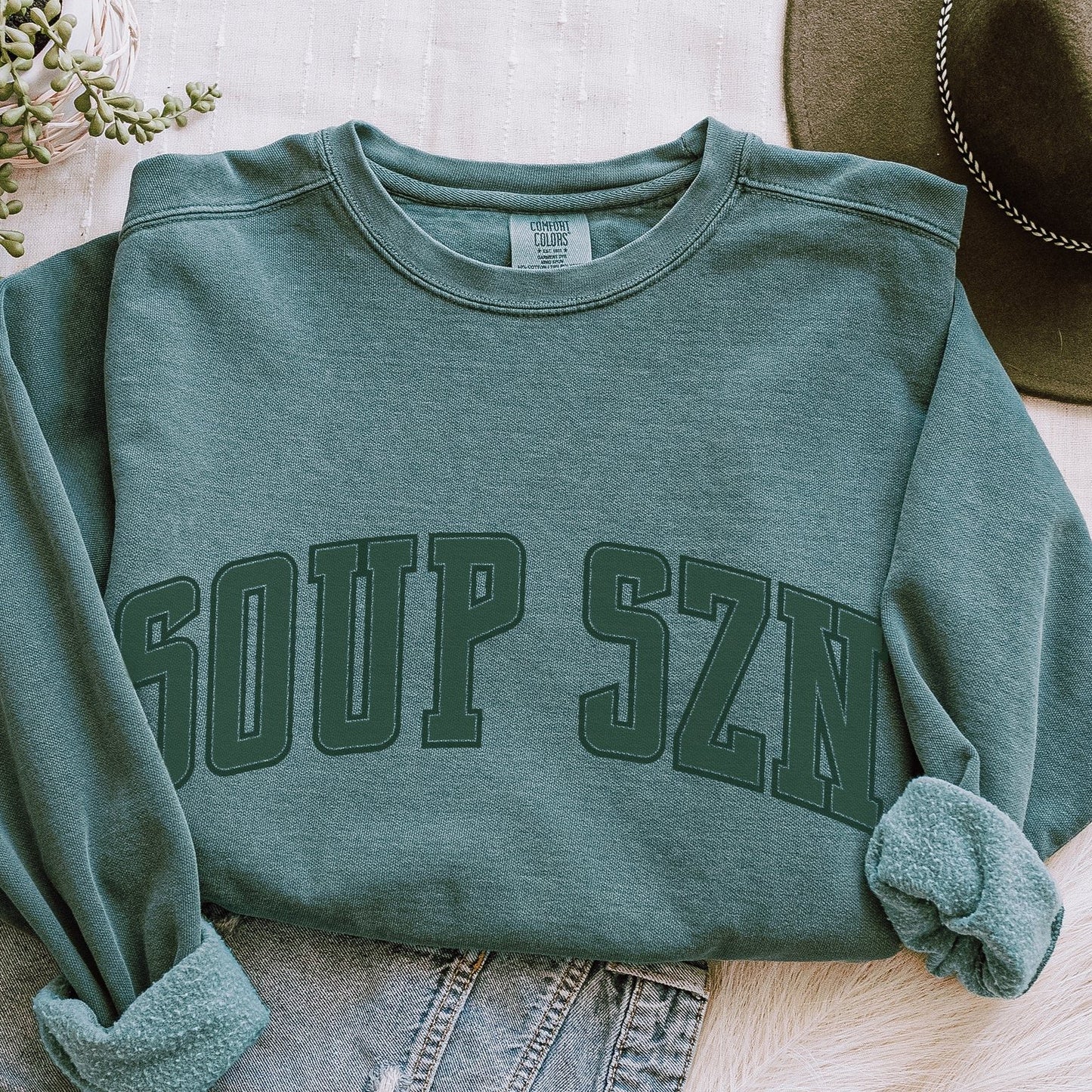 Soup Szn CC Sweatshirt - Blue Spruce