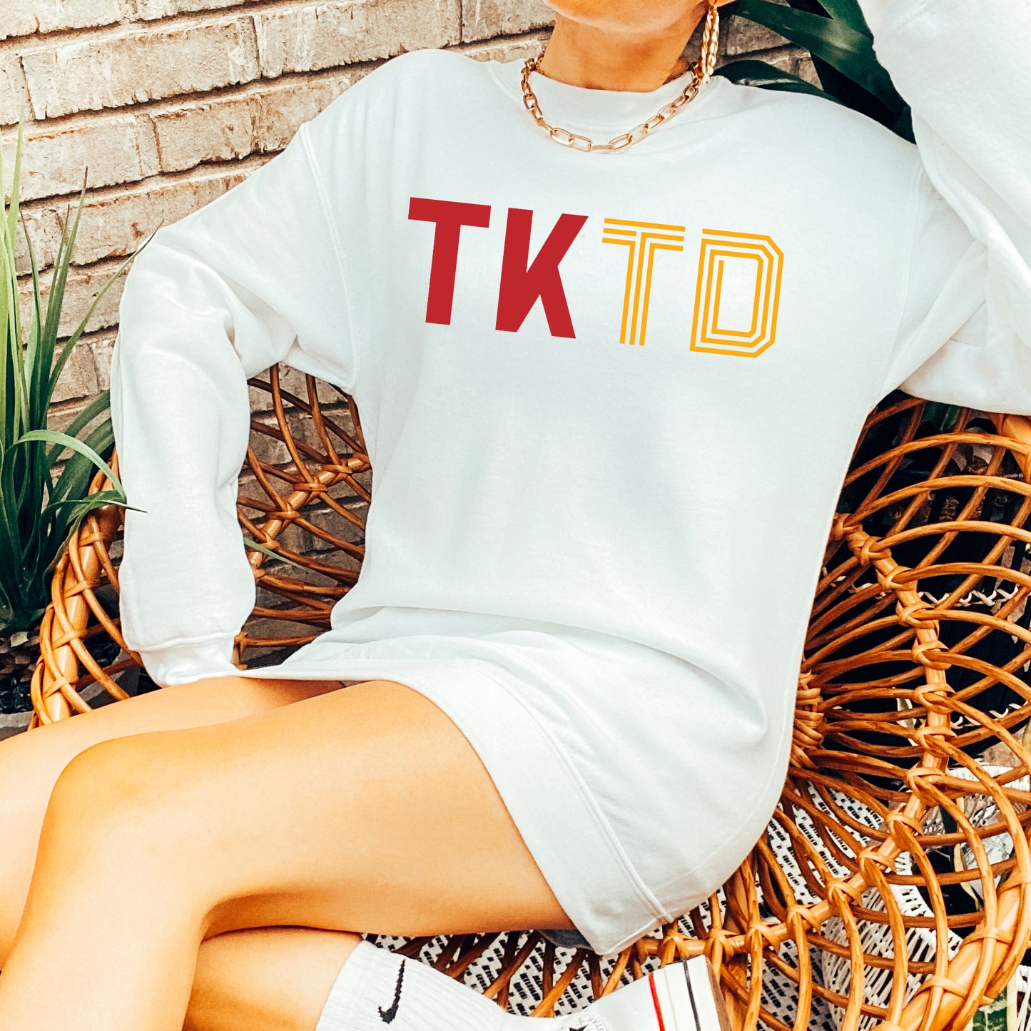 TKTD Sweatshirt - White Multi