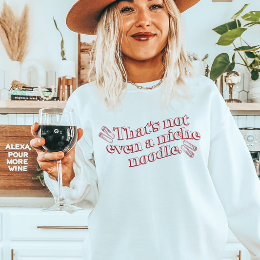 That's Not Even A Niche Noodle Sweatshirt - White