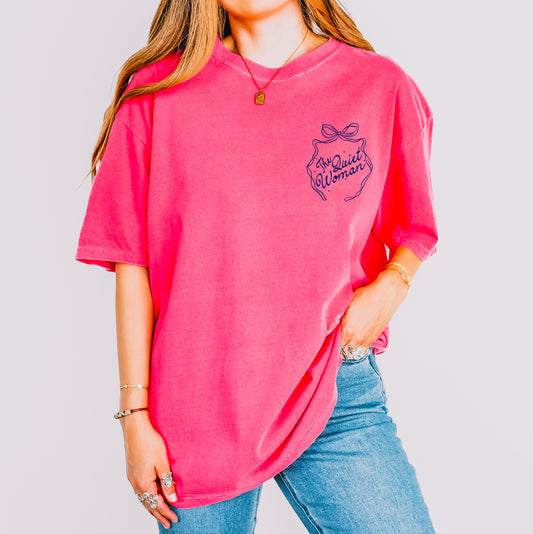 The Quiet Woman CC Tee | Crunchberry