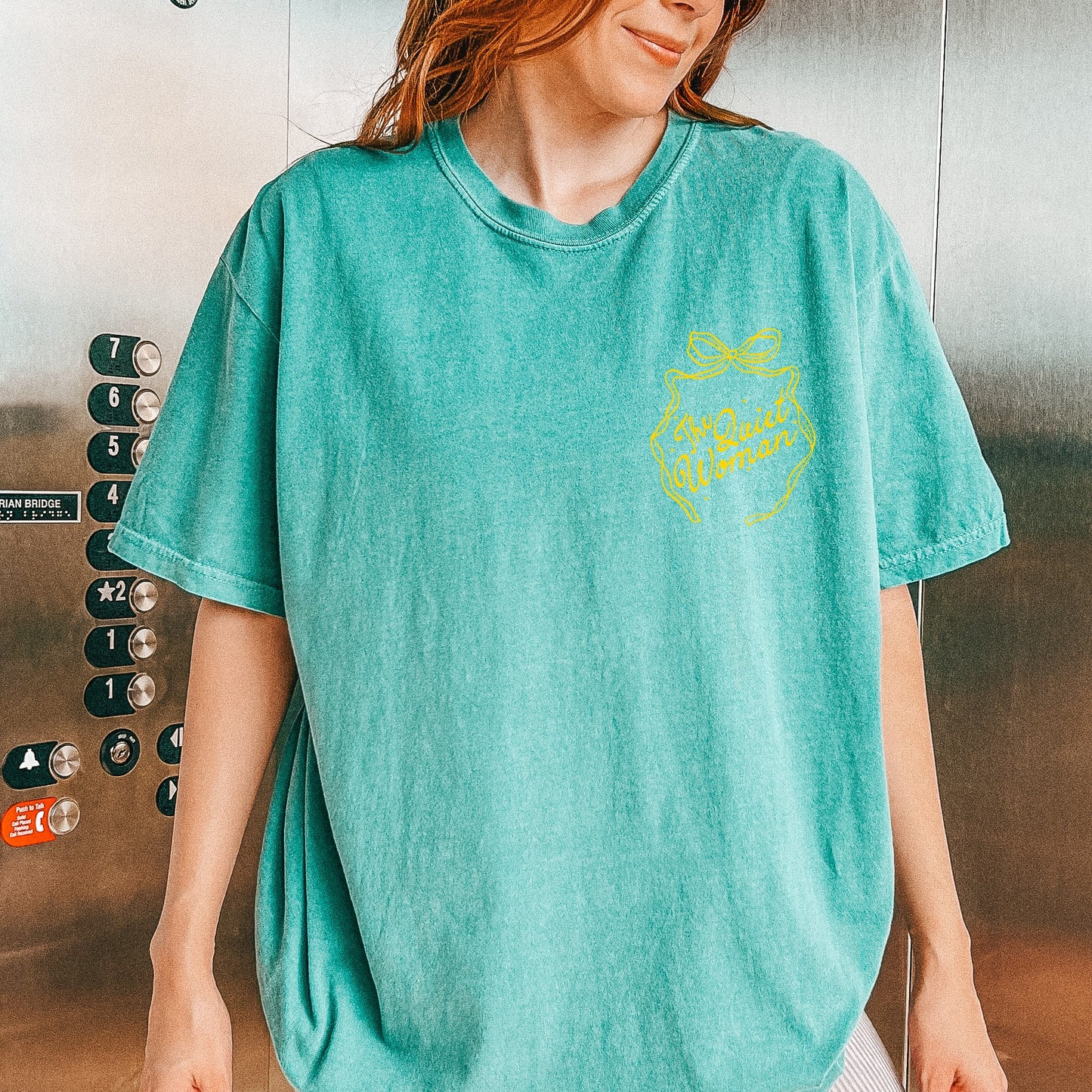 The Quiet Woman CC Tee | Light Green