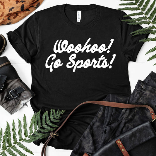 Woohoo! Go Sports! Tee - Black