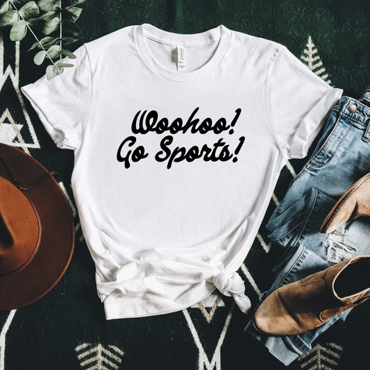 Woohoo! Go Sports! Tee - White