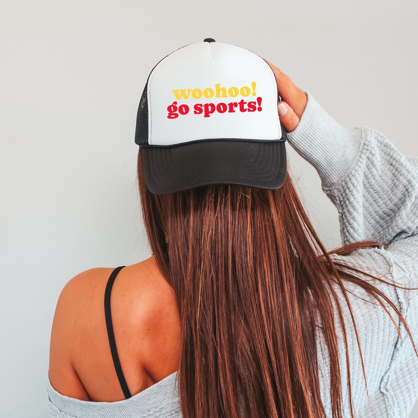 Woohoo! Go Sports! Trucker - Black