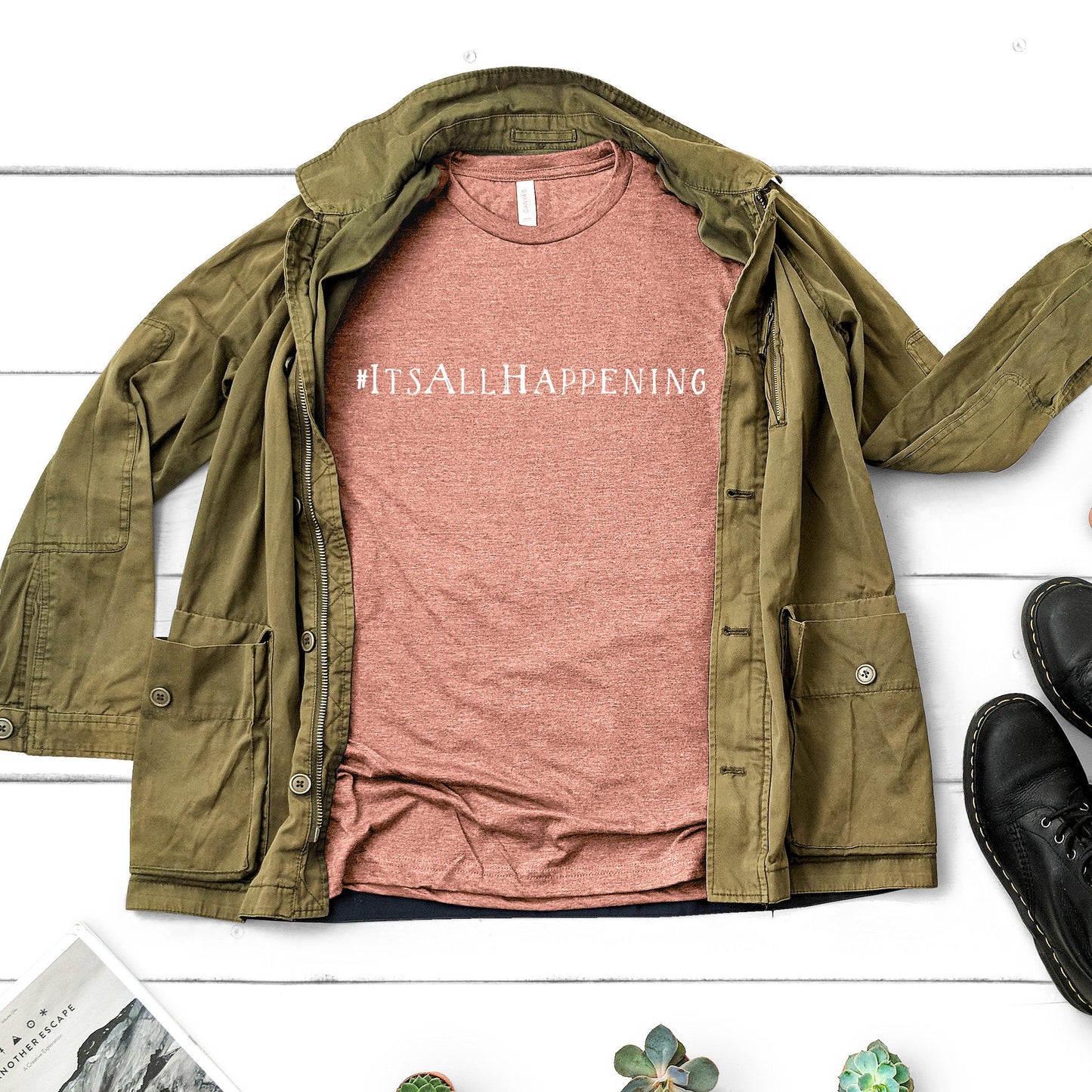 It's All Happening | Scheana Shay Tattoo | Short Sleeved Shirt | Multiple Color Options | Made To Order