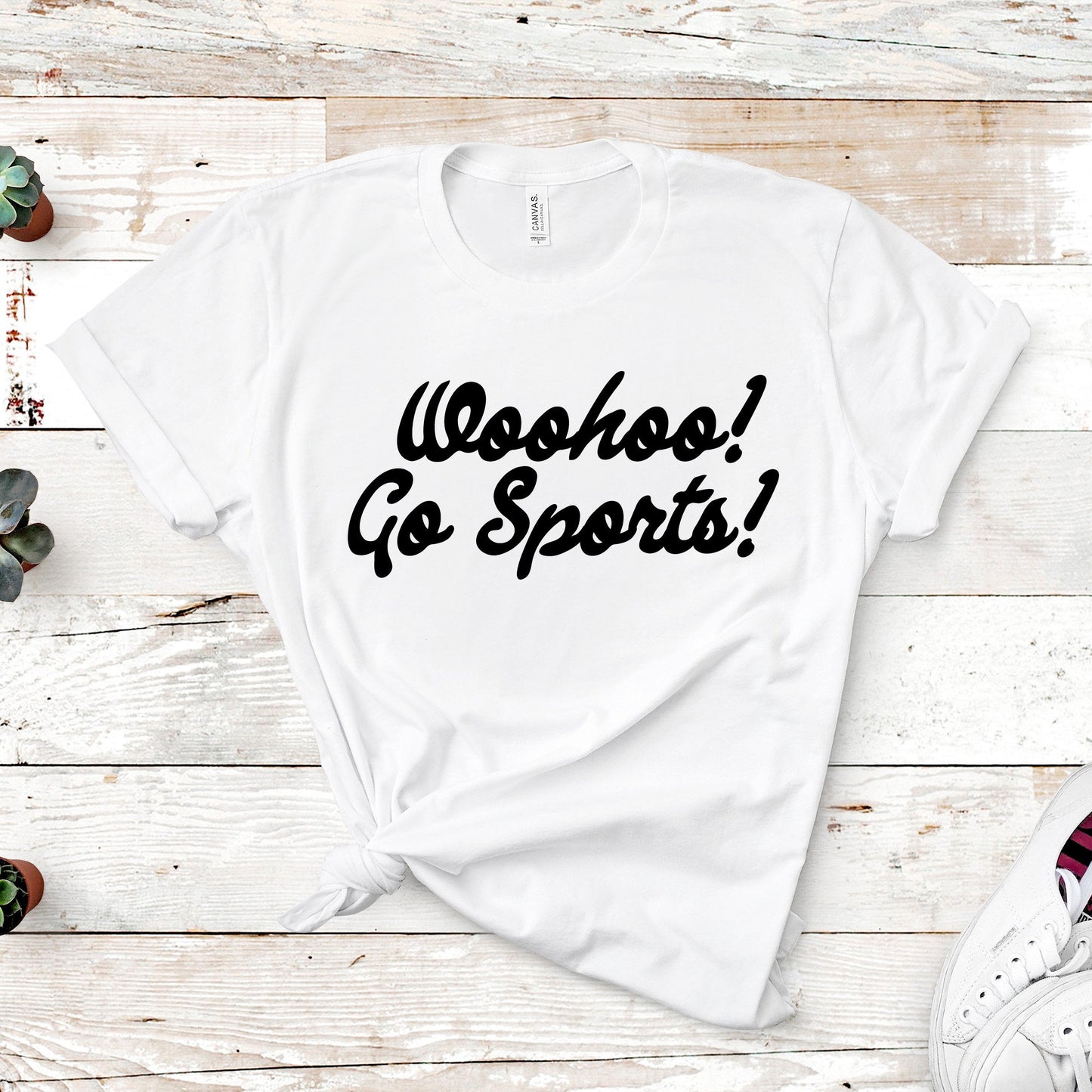 Woohoo! Go Sports! Tee - White