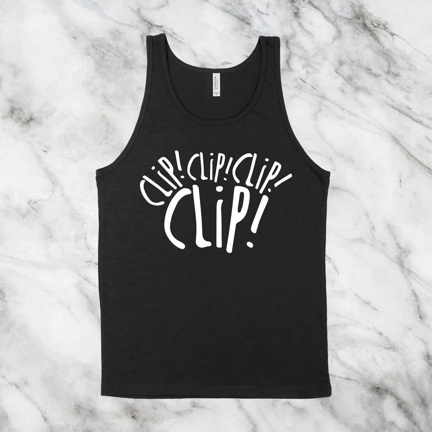 Clip Clip Clip Clip | RHONY Quote | Unisex Tank Top | Multiple Color Options | Made To Order