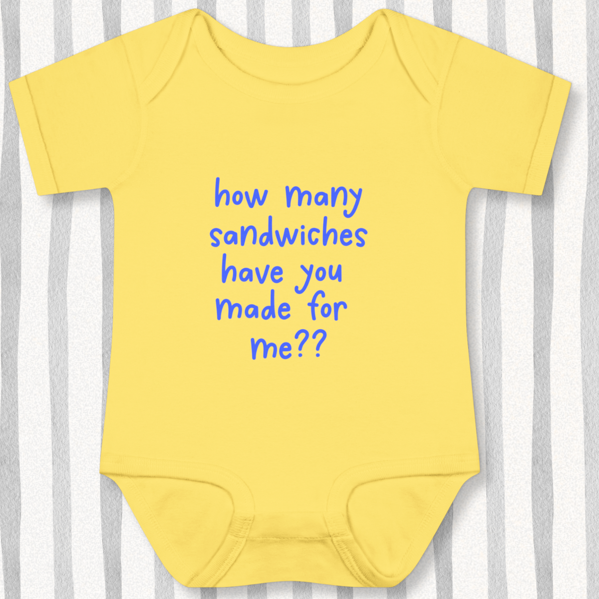 How Many Sandwiches Baby - Yellow