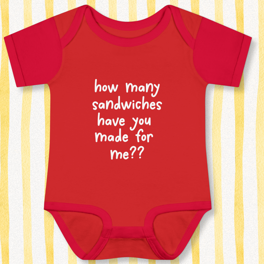 How Many Sandwiches Baby - Red