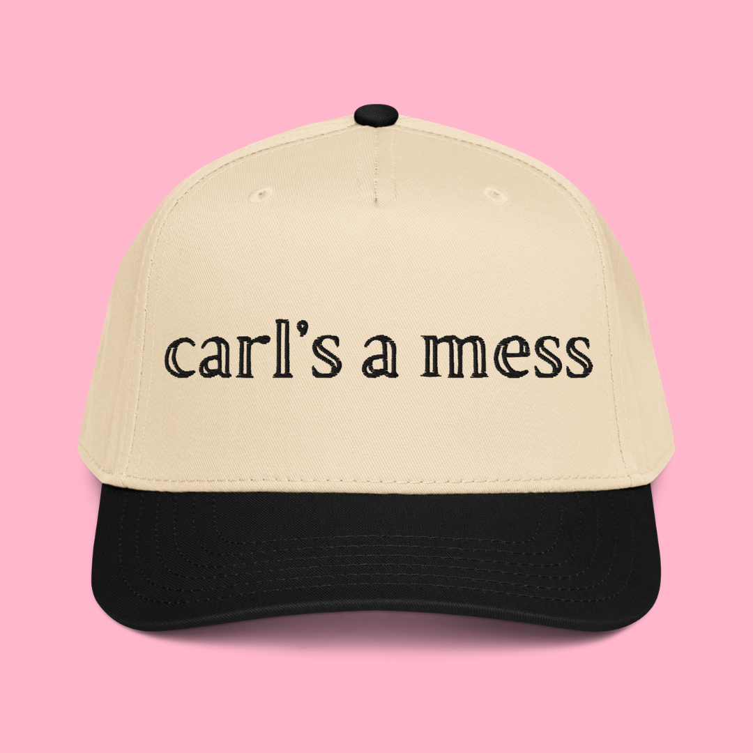 Carl’s A Mess Trucker - Tan/Black